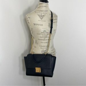 Michael Kors Black Leather Crossbody Purse